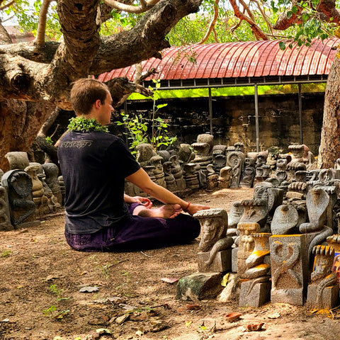 Hand Meditation Hand Mudras Meditation Hand Positions Jack Utermoehl Seated in Meditation Surrounded by Naga