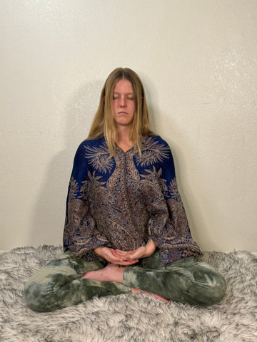 Mudras for Healing Bhairava Mudra Lauren Meditating