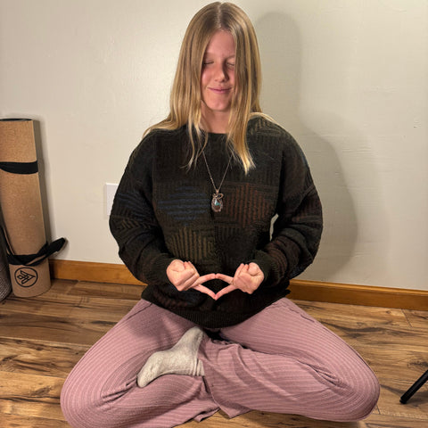 Shakti Mudra in Seated Meditation Pose for Asivana Yoga Mudra Catalog by Jack Utermoehl