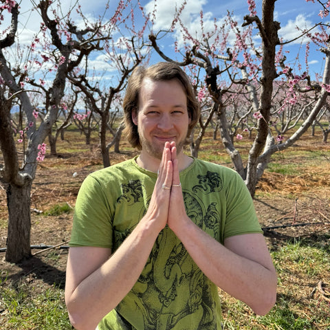 Yoga Mudras for Meditation Jack Utermoehl Anjali Mudra in Orchard