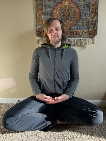Yoga Mudras for Meditation Jack Utermoehl with Bhairava Mudra in Meditation