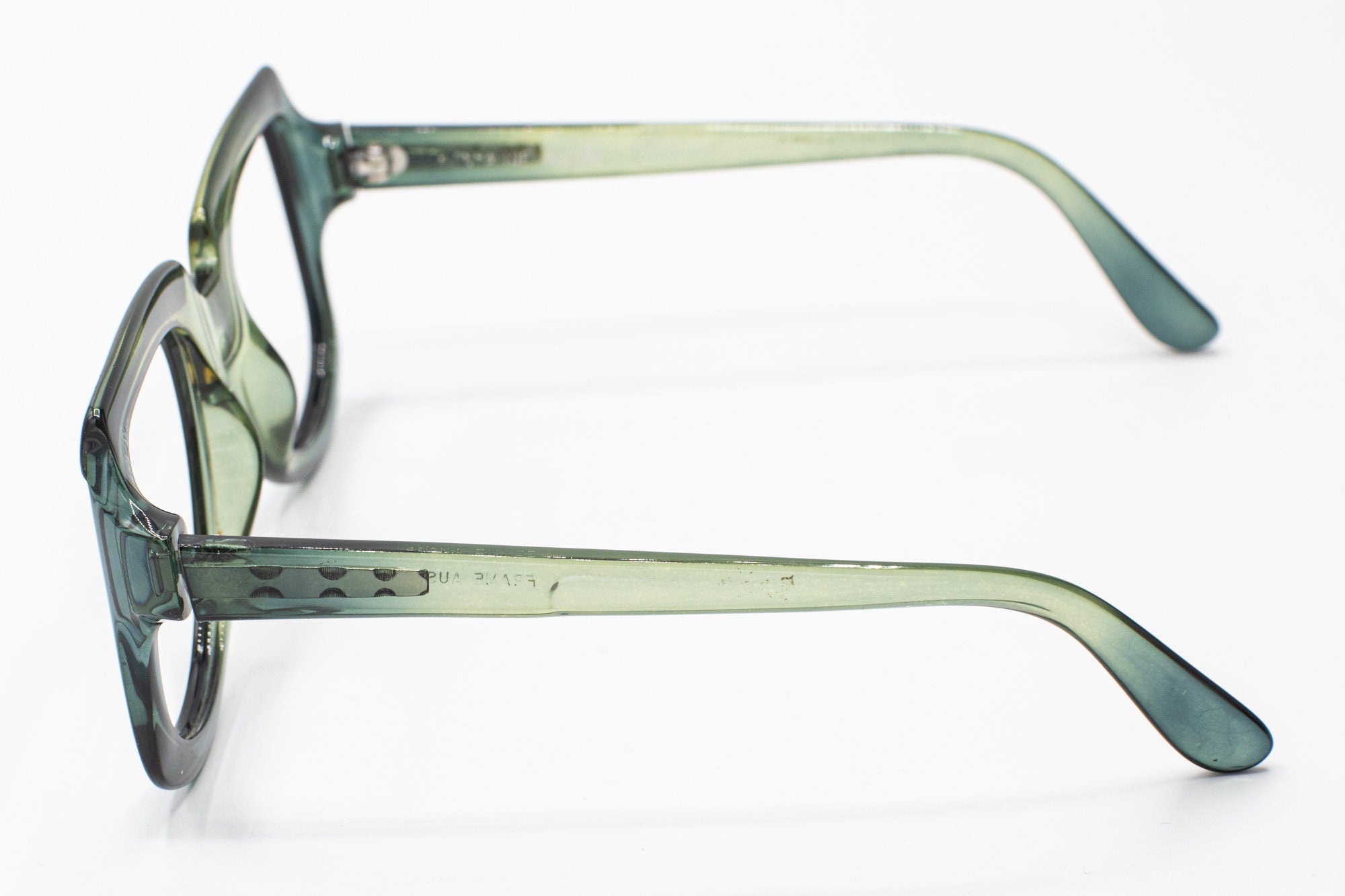 1970s VIENNALINE vintage squaerd eyeglasses green Royal