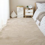 Imitation Rabbit Fur Carpets For Living Room Decor Short Plush Bedroom Bedside Rug Bay Window Tea Table Soft Non-slip Mat