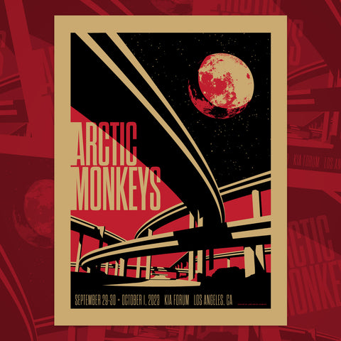 Arctic Monkey Poster on Construct Brown Kraft