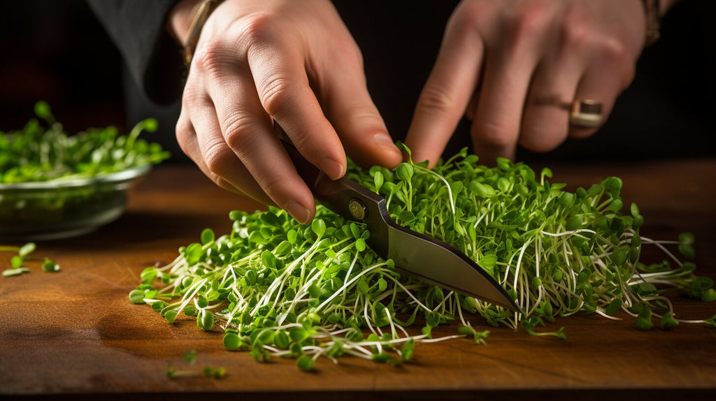 Harvesting Your Anise Microgreens