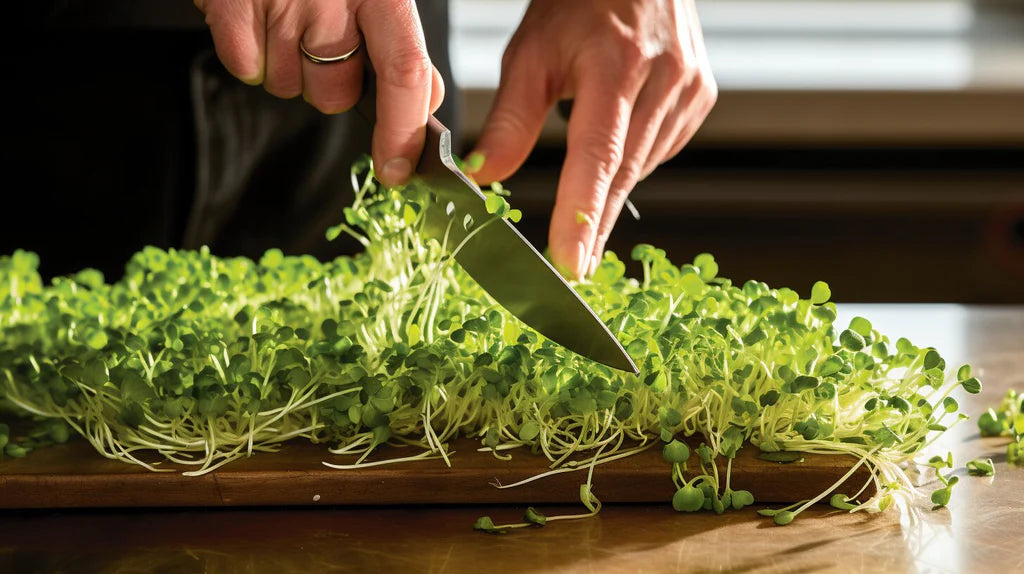Harvesting Your Endive Microgreens