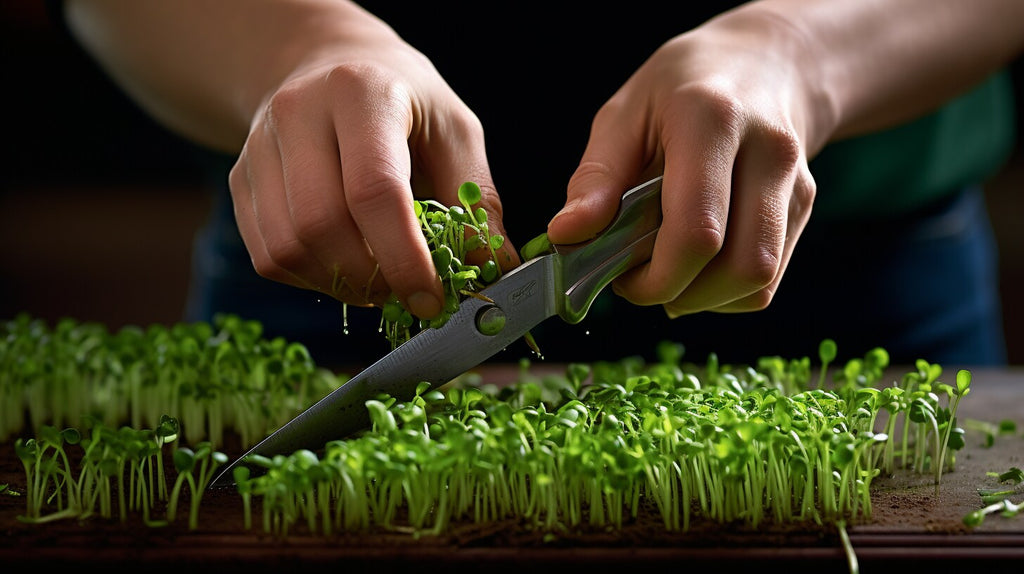 Harvesting Your Microgreens