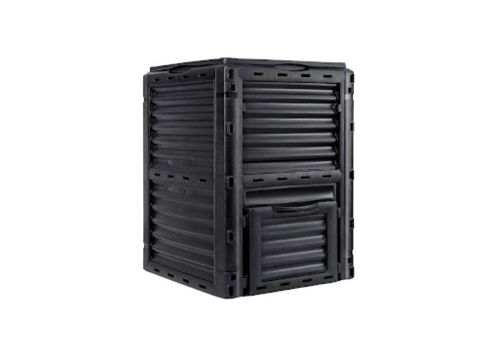 The F2C Garden Compost Bin in black over a white background