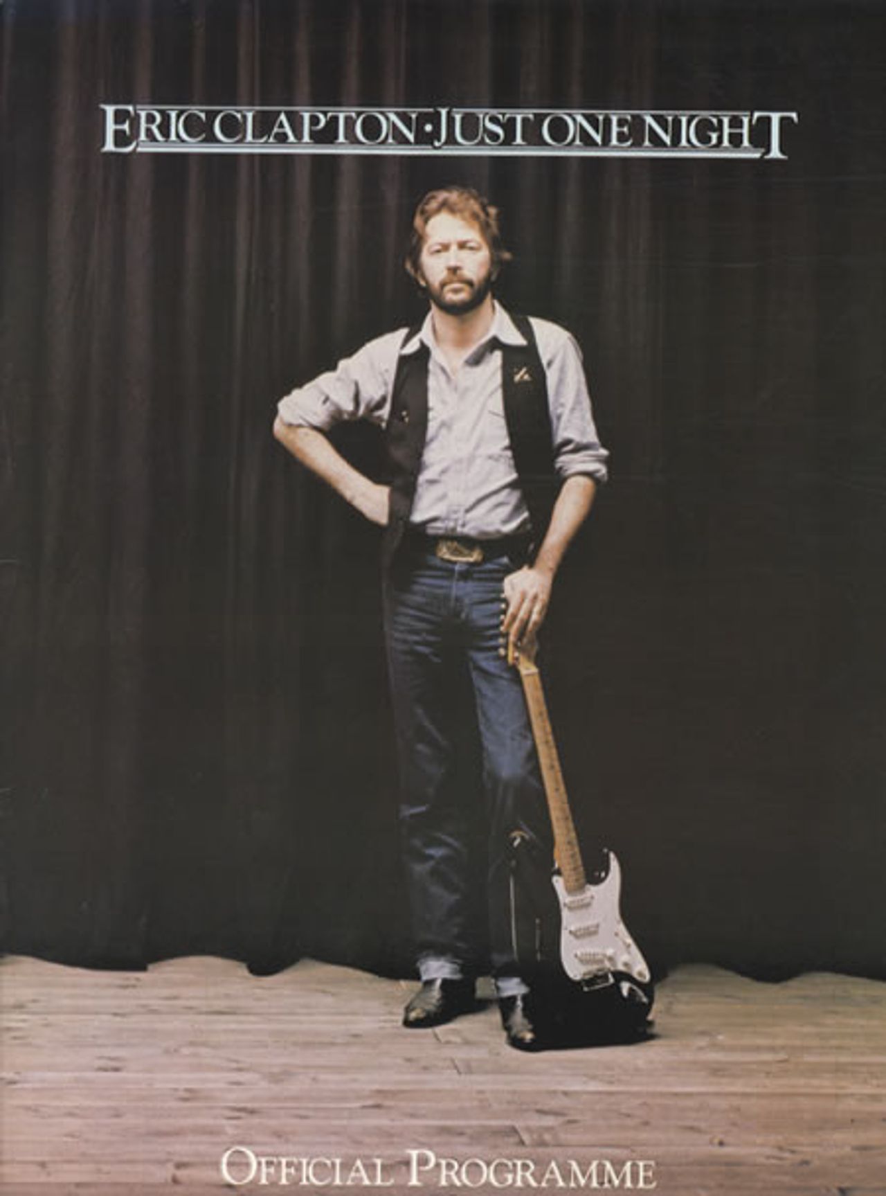 Eric Clapton Just One Night UK tour programme TOUR PROGRAMME