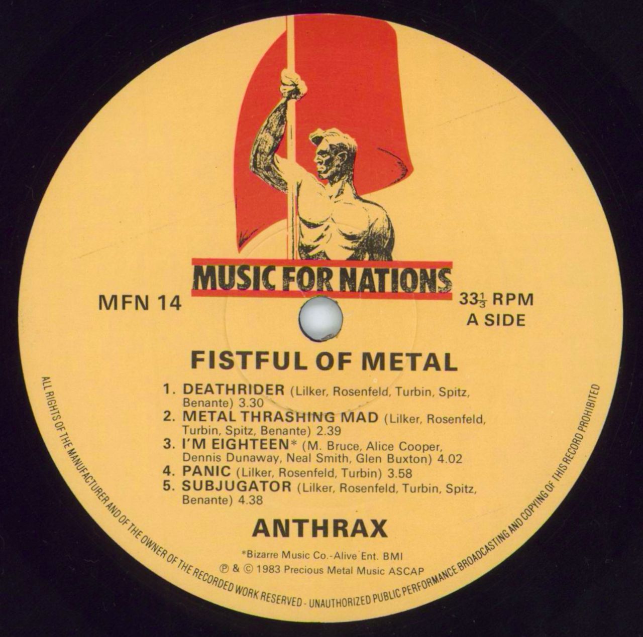 US Original】Anthrax / Soldiers of | www.victoriartilloedm.com