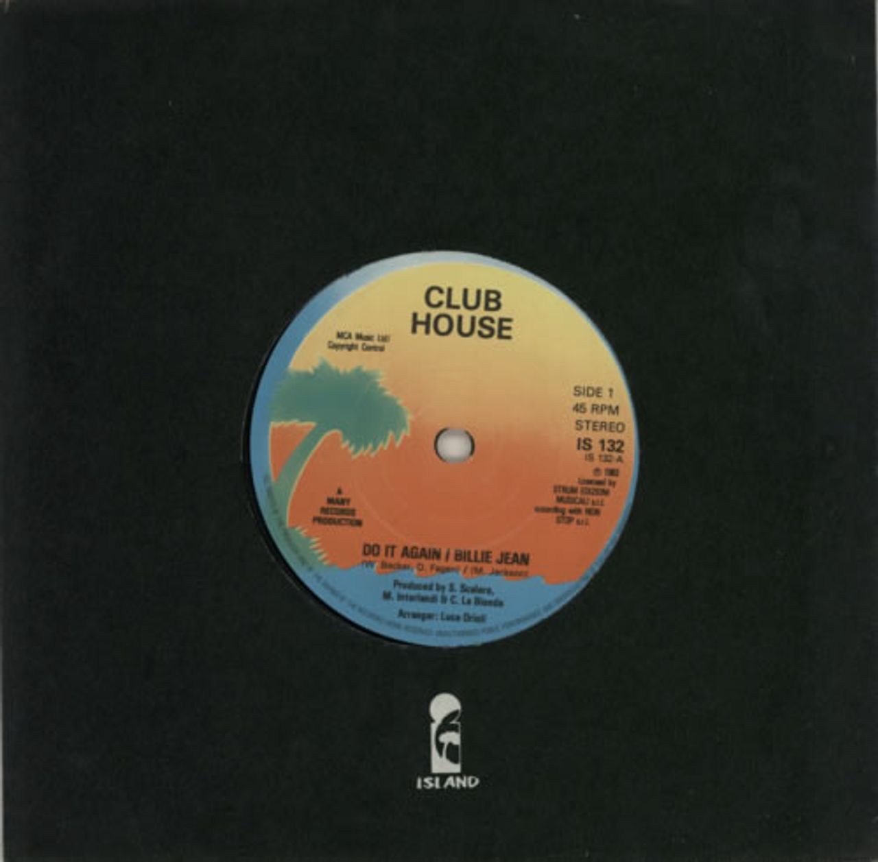 Club House Do It Again / Billie Jean - Solid UK 7