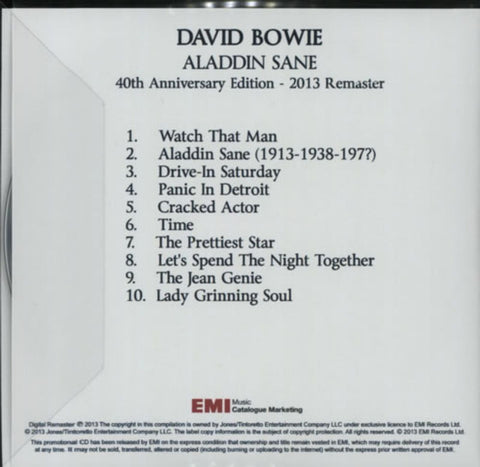 David Bowie Music Catalogue of Rare & Vintage Vinyl Records, 7