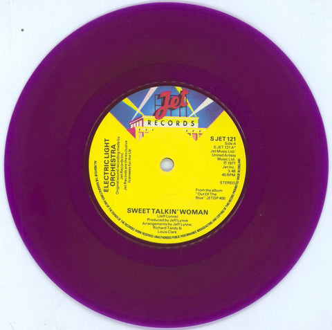 ELO Purple Vinyl 45 With Picture Sleeve Vi For Sale