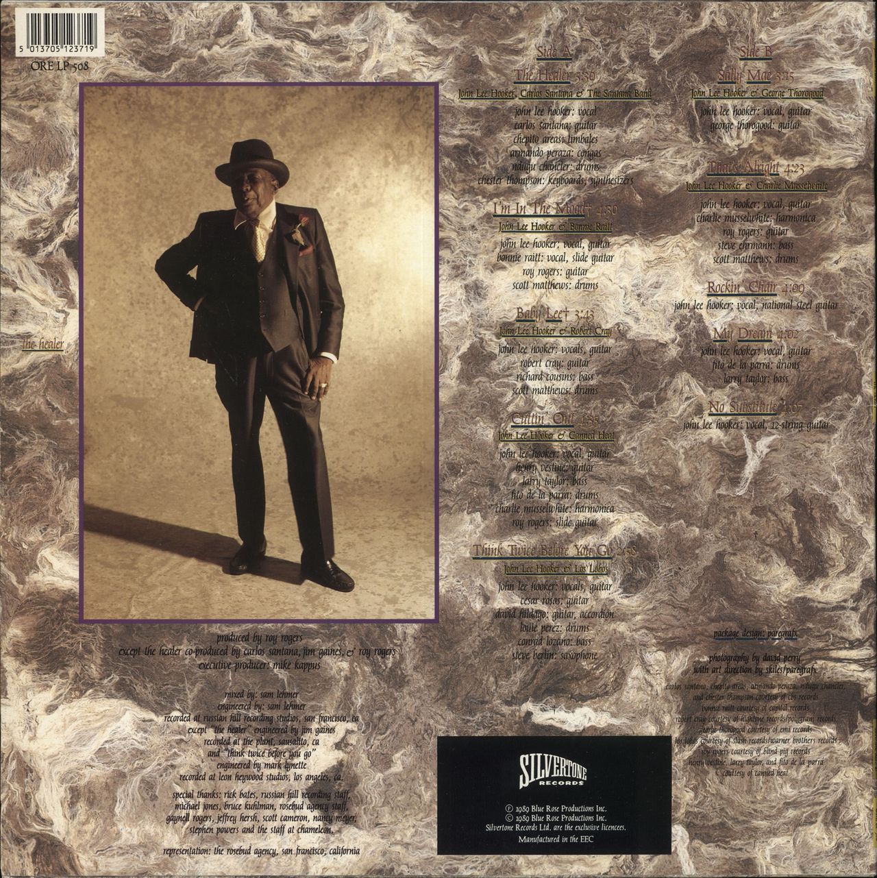 John Lee Hooker The Healer - EX UK Vinyl LP — 