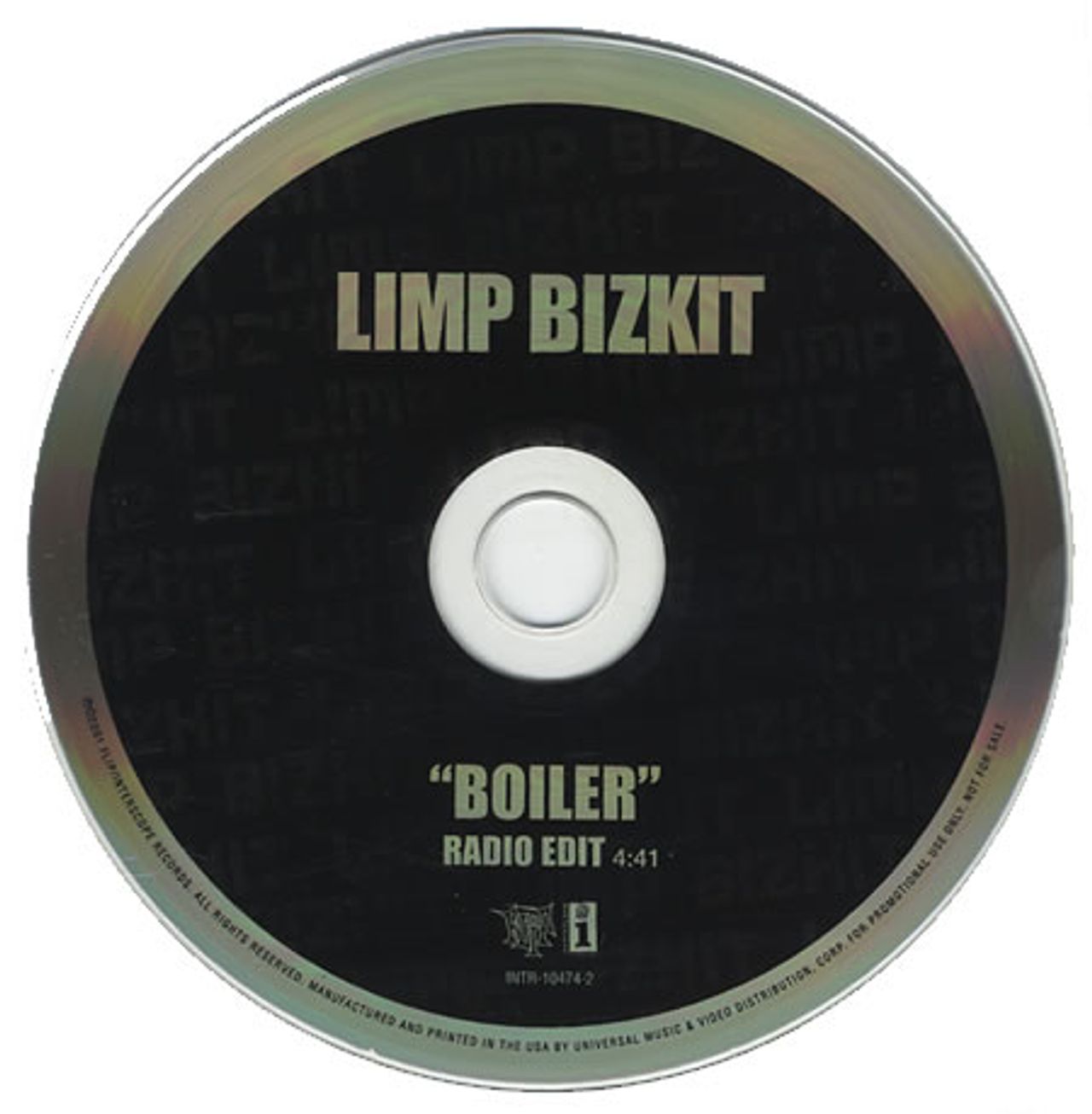 Limp Bizkit Boiler US Promo CD single — 