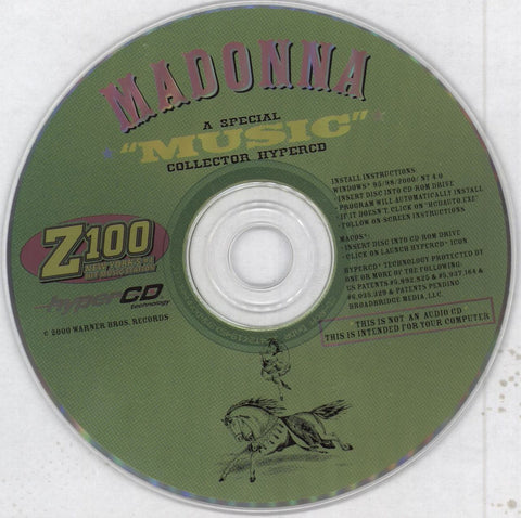 Madonna Music US Promo CD-ROM — RareVinyl.com