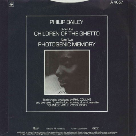 Maxi 45 RPM Philip Bailey Disk Photonegic Memory Film Chinese Wall