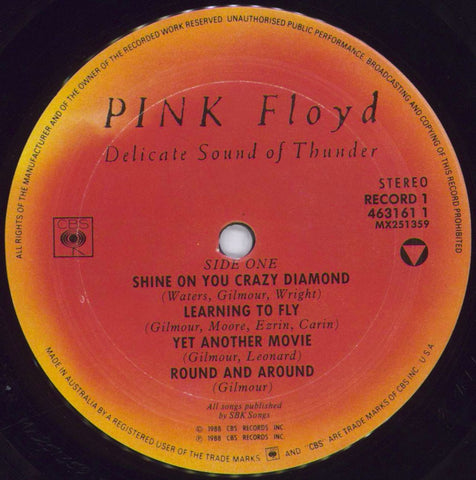 Pink Floyd – Delicate Sound Of Thunder [Vinilos] [3 LP] – Vinilos México