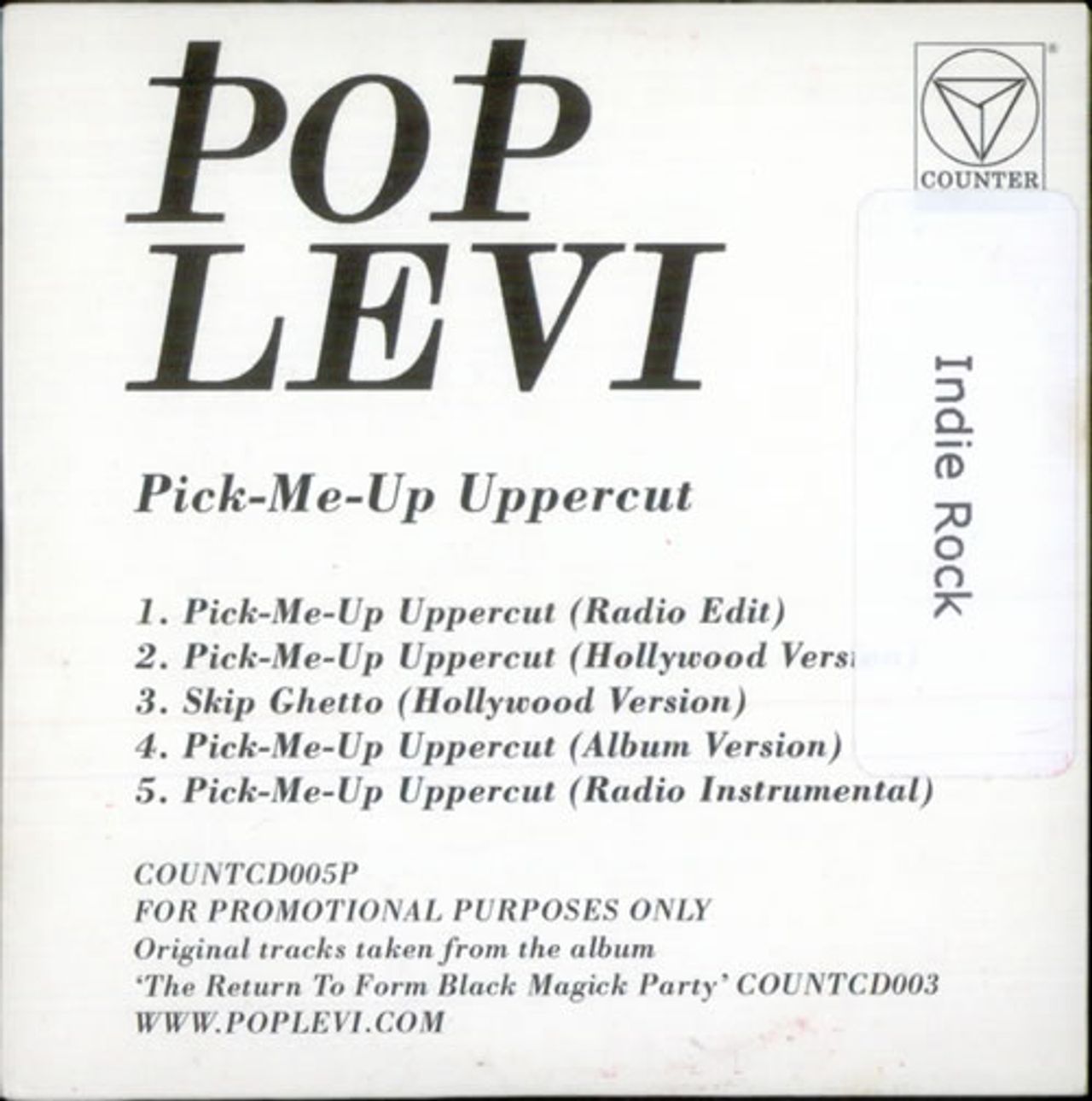 Pop Levi Pick-Me-Up Uppercut UK Promo CD single — 