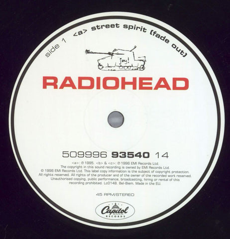 Radiohead Music Catalogue of Rare & Vintage Vinyl Records, 7