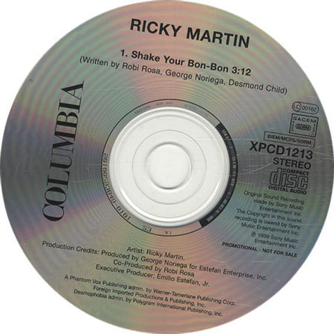 Ricky Martin Music Catalogue of Rare & Vintage Vinyl Records, 7