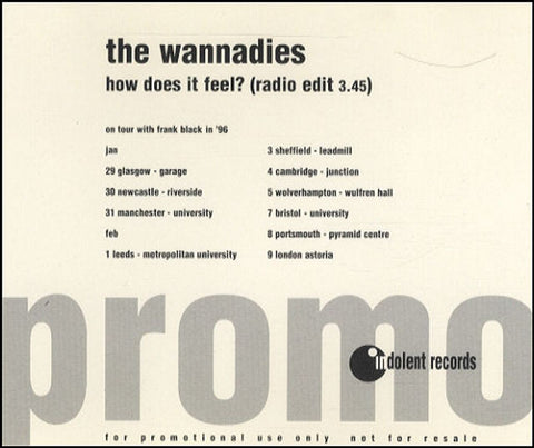 The Wannadies How Does It Feel - RareVinyl.com