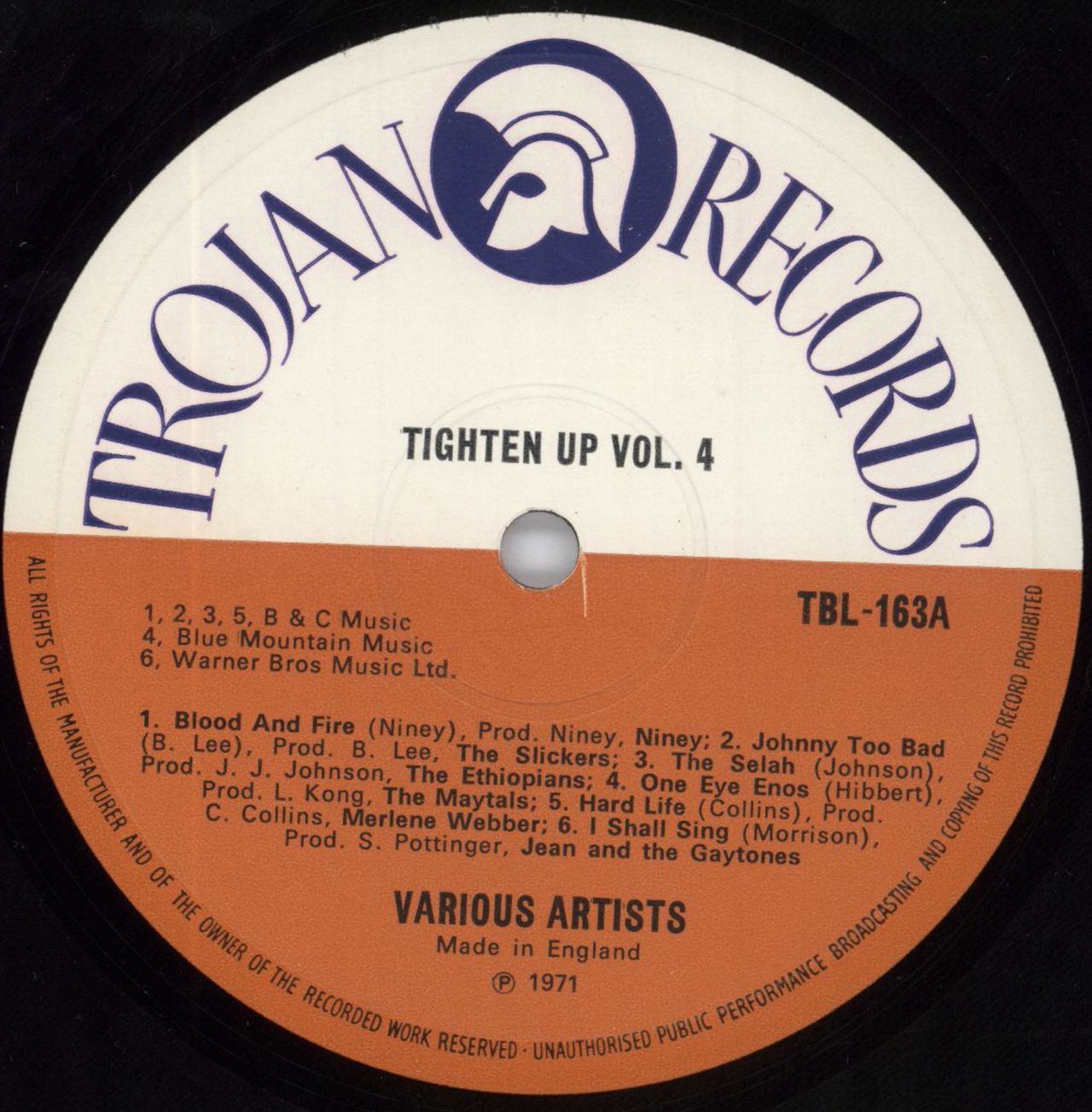 Trojan Records Tighten Up Volume 4 UK Vinyl LP — RareVinyl.com