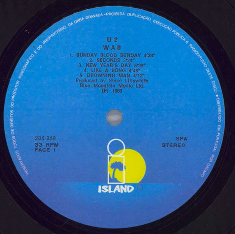 U2 - LIVE UNDER A BLOOD RED SKY LP 33T VINYLE EX COVER EX ORIGINAL 1983  FRANCE