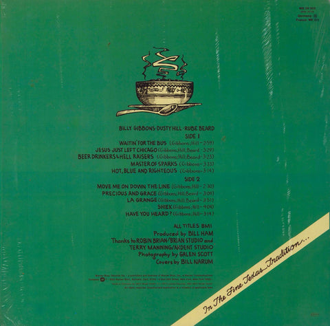 ZZ Top Music Catalogue of Rare & Vintage Vinyl Records, 12", Vinyl LPs, CD albums, CD singles & ZZ Top Memorabilia RareVinyl.com