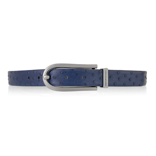 OSTRICH Belt Strap for LOUIS VUITTON Signature Buckle, Genuine Ostrich