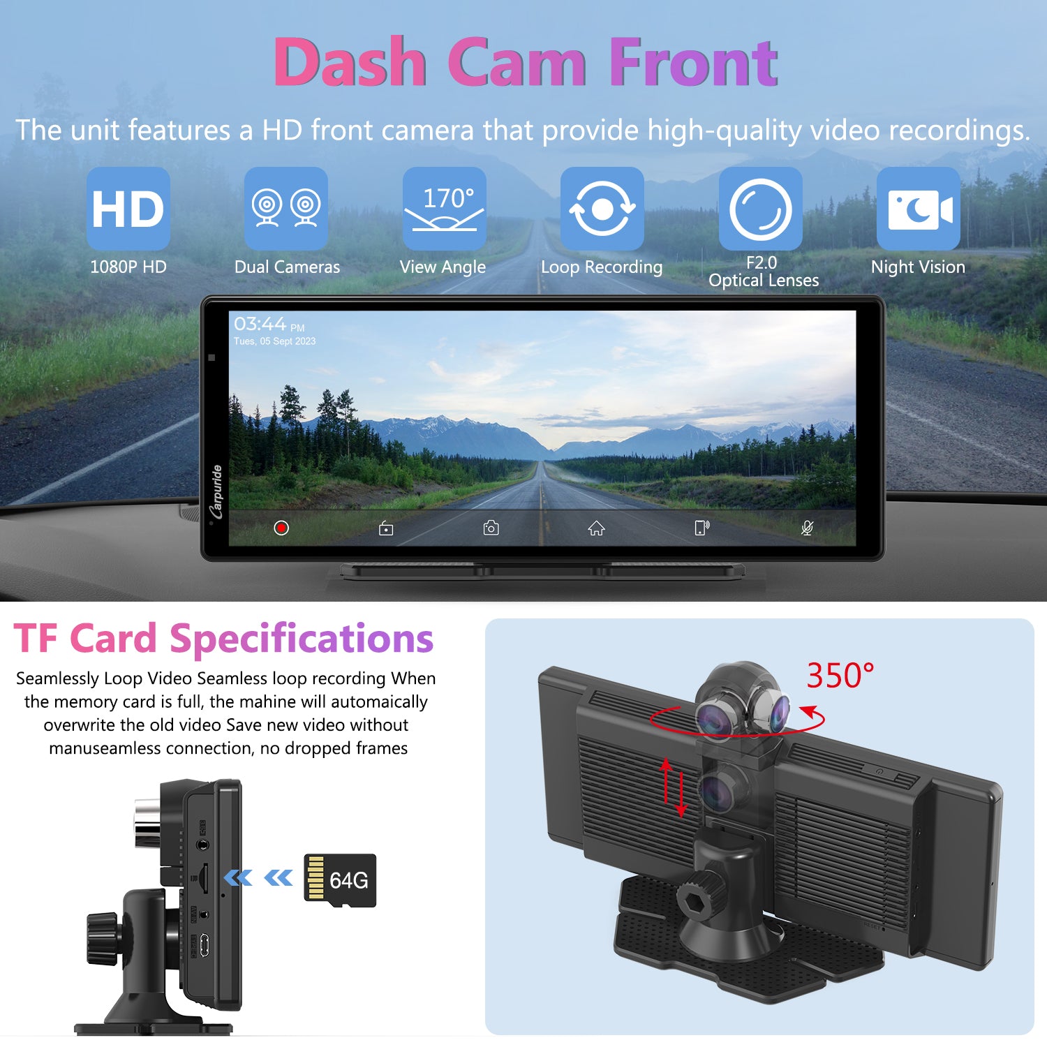 CARPURIDE W903 Apple CarPlay Android Auto + Dashcam in Sachsen