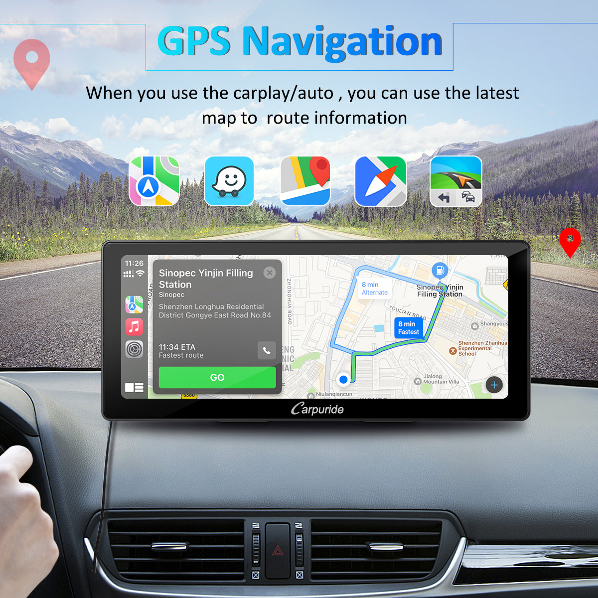 Auto-Moto, Carpuride W103 - CarPlay e AndroidAuto wireless e Ultra  widescreen!