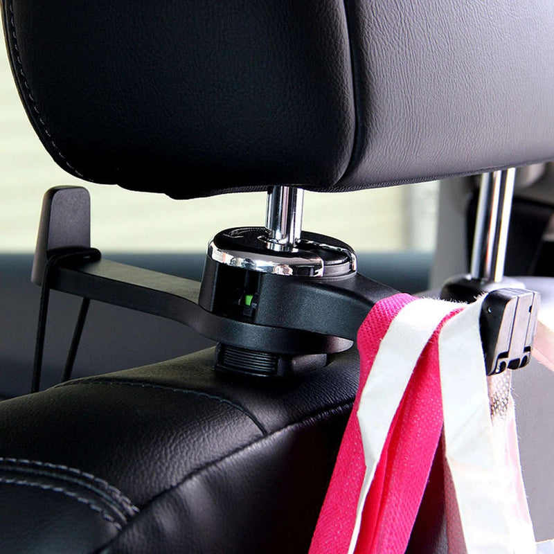 CARPURIDE 2 in 1 Car Phone Holder Headrest Hook Seat Back Hanger for C