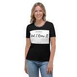 Fedshant Women's black & white T-shirt