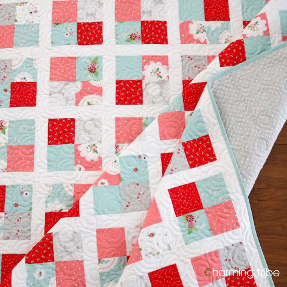 25+ Free Easy Quilt Patterns For Beginners ⋆ Hello Sewing