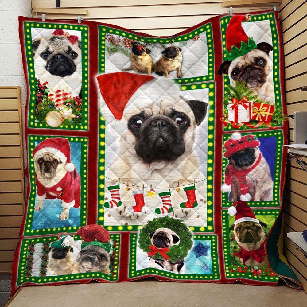 Christmas Pug ND181004 Quilt Blanket