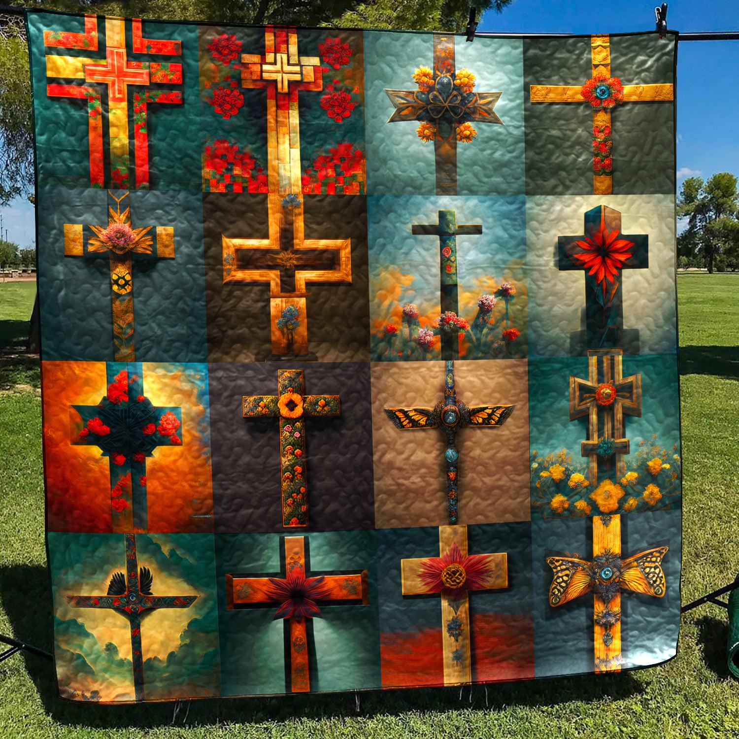 Criss-Cross Color – OccasionalPiece–Quilt!