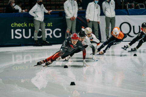 Canadian Short Track Speed Skater Courtney Sarault