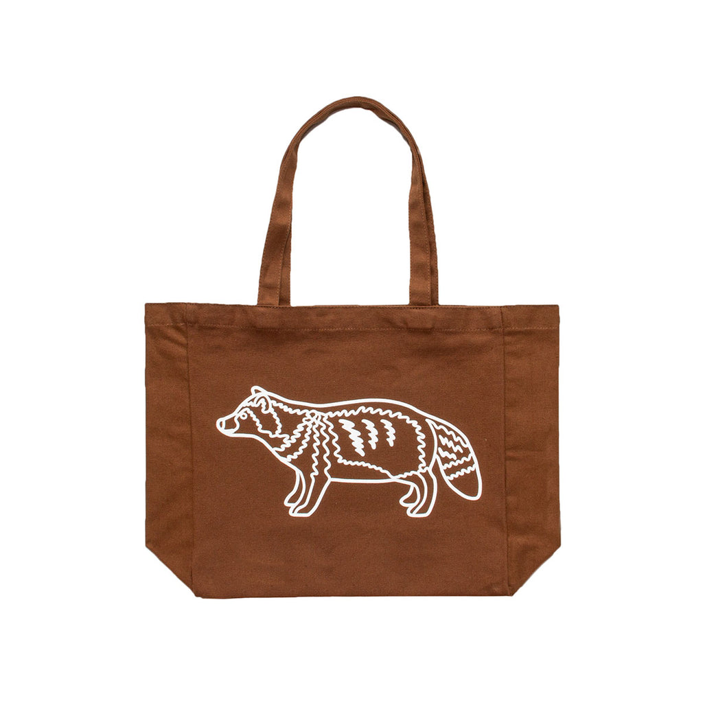 Side TANUKI Graphic Canvas Tote - Camel – TANUKI STUDIO