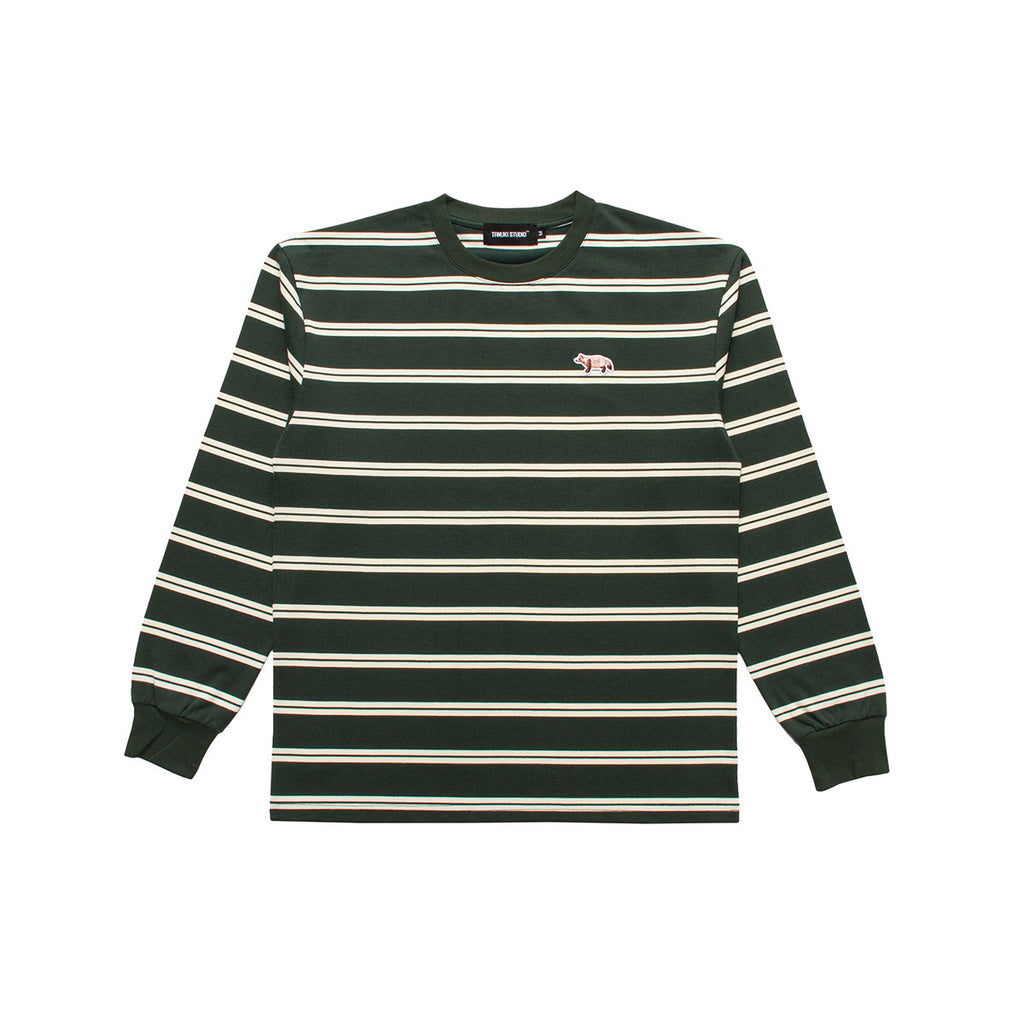 ボルトルームPADLOCK LOGO BIG L/S TEE / GREEN BORDER