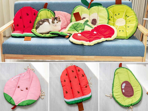 colorful fruit design pet cooling mats