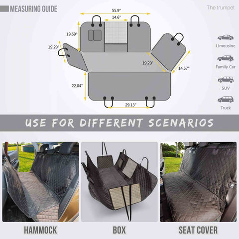 multifunctional backseat cover for dogs