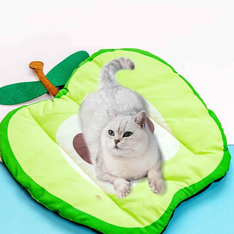 cat laying on pet cooling mat