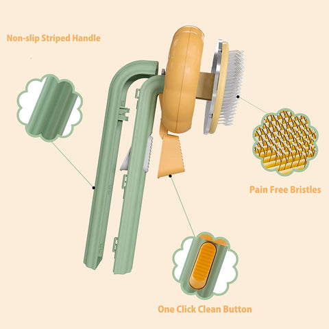 different parts of the pet pumpkin brush