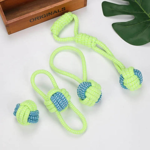 5 variants for strong dog rope ball toys