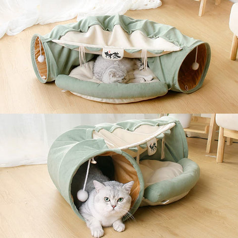 tunnel hideout bed for cats