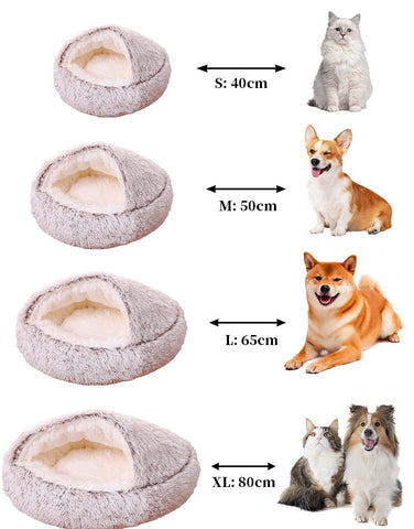 different sizes of cat cave bed
