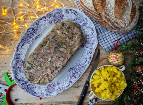 Pork Shank Terrine with Sourdough and pickles