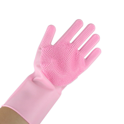 Rubber kitchen gloves