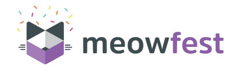 meow fest logo cat festival